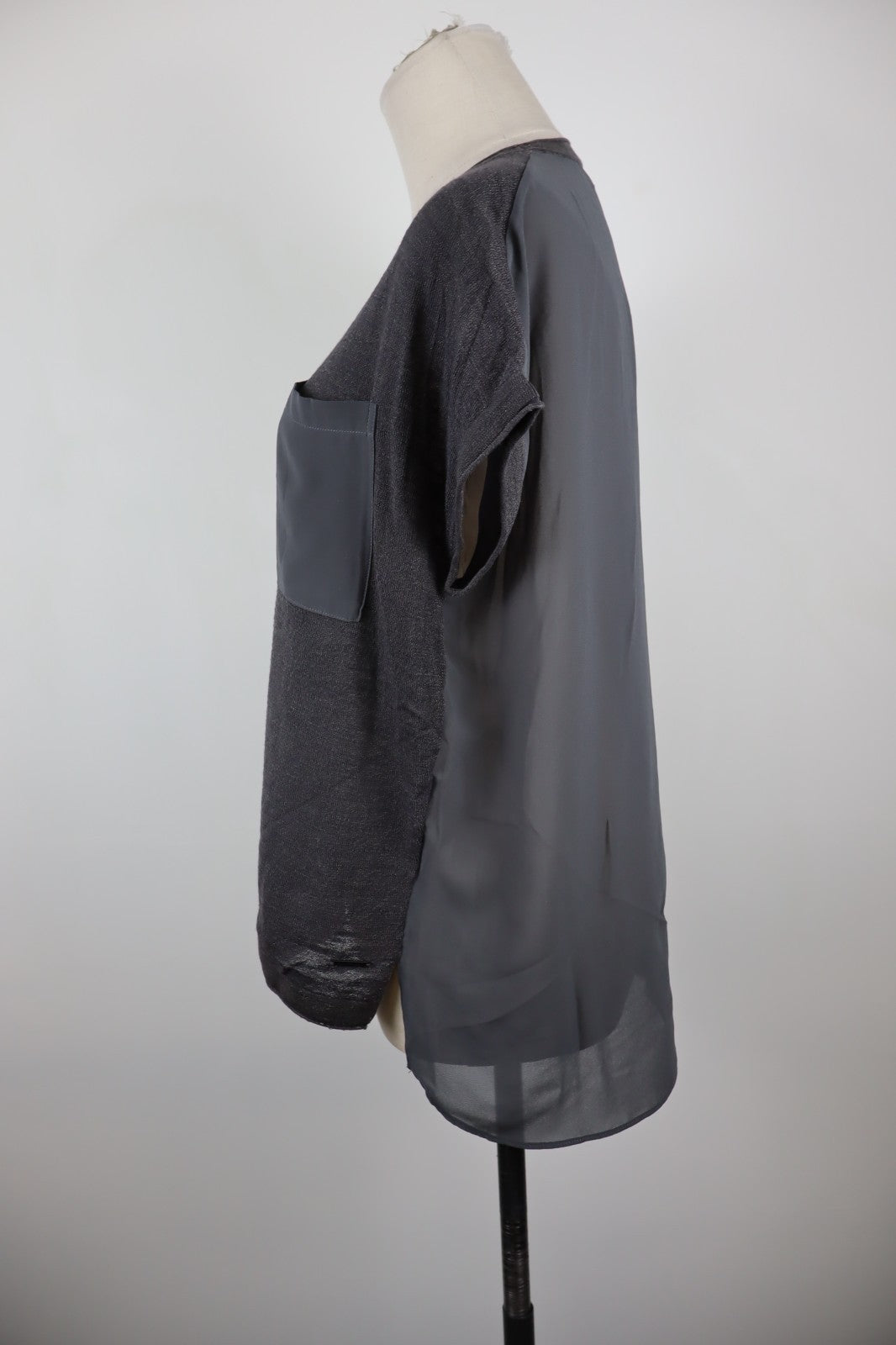 CALVIN KLEIN JEANS MAGLIA DONNA TG. S WOMAN CASUAL VINTAGE T- SHIRT COTONE TASCA