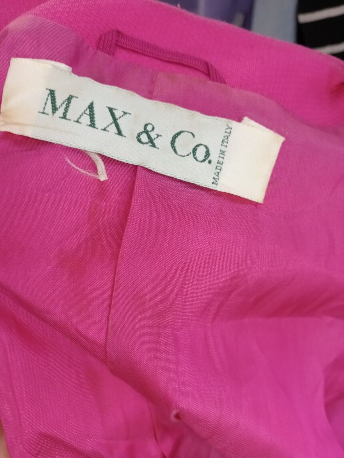 MAX & CO BLAZER COPRISPALLE GIACCA DONNA Tg 44 WOMAN CASUAL VINTAGE MADE ITALY