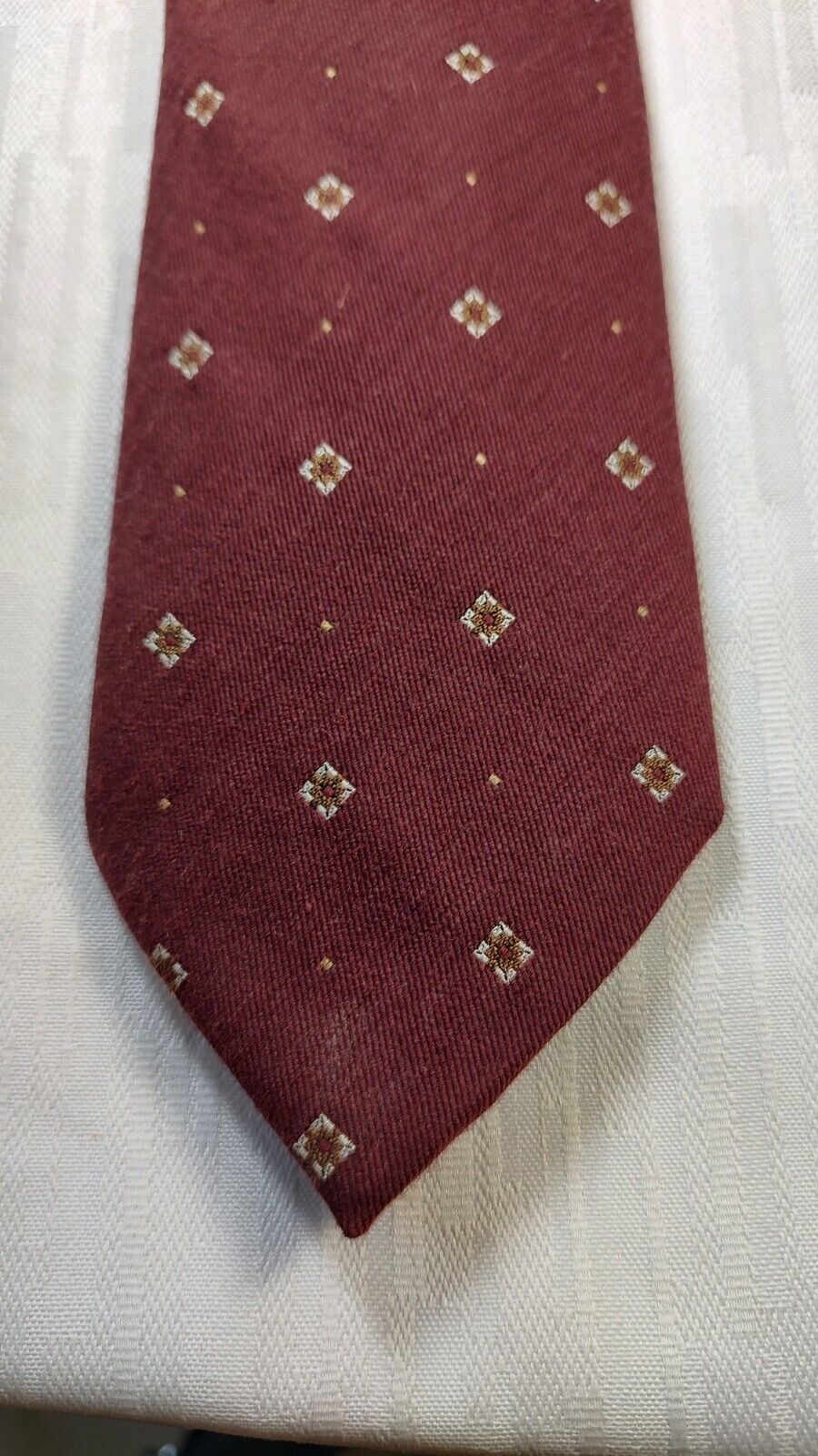 FUSARO LANA SETA SILK WOOL TIE CRAVATTA NECKTIE MADE IN ITALY CLASSIC