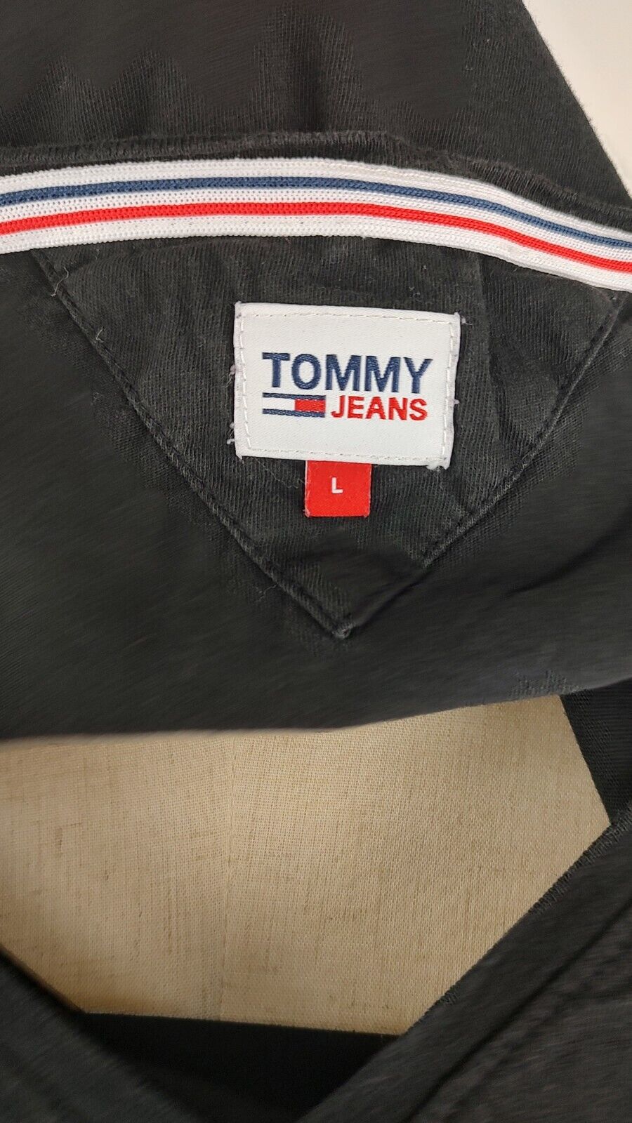 TOMMY JEANS HILFIGER MAGLIA DONNA TG. L WOMAN CASUAL VINTAGE T-SHIRT COTONE