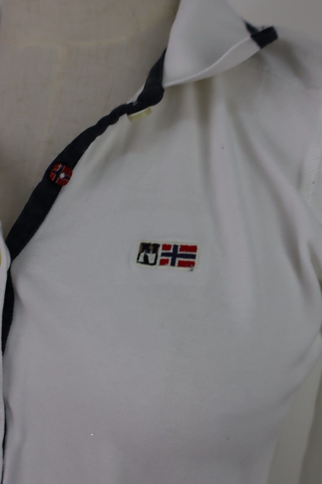 NAPAPIJRI MAGLIA POLO DONNA COTONE TG. M WOMAN SHIRT CASUAL VINTAGE COTTON