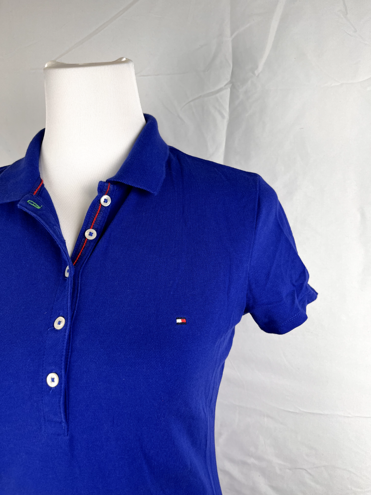 TOMMY HILFIGER POLO MAGLIA T-SHIRT DONNA COTONE TG. S WOMAN SHIRT CASUAL VINTAGE