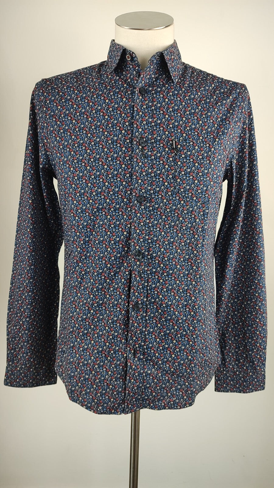 BEN SHERMAN CAMICIA UOMO COTONE TG. S MAN CASUAL VINTAGE SHIRT