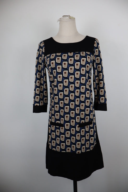 MARELLA VESTITO ABITO DONNA TG. 40 WOMAN CASUAL VINTAGE DRESS MANICHE A 3/4