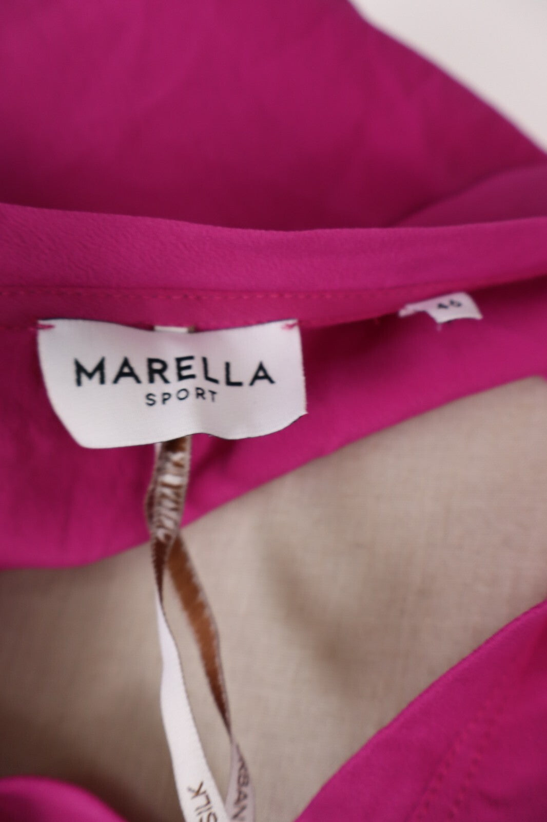 MARELLA MAGLIA DONNA TG. 46 / 10 WOMAN CASUAL VINTAGE T-SHIRT TOP SETA