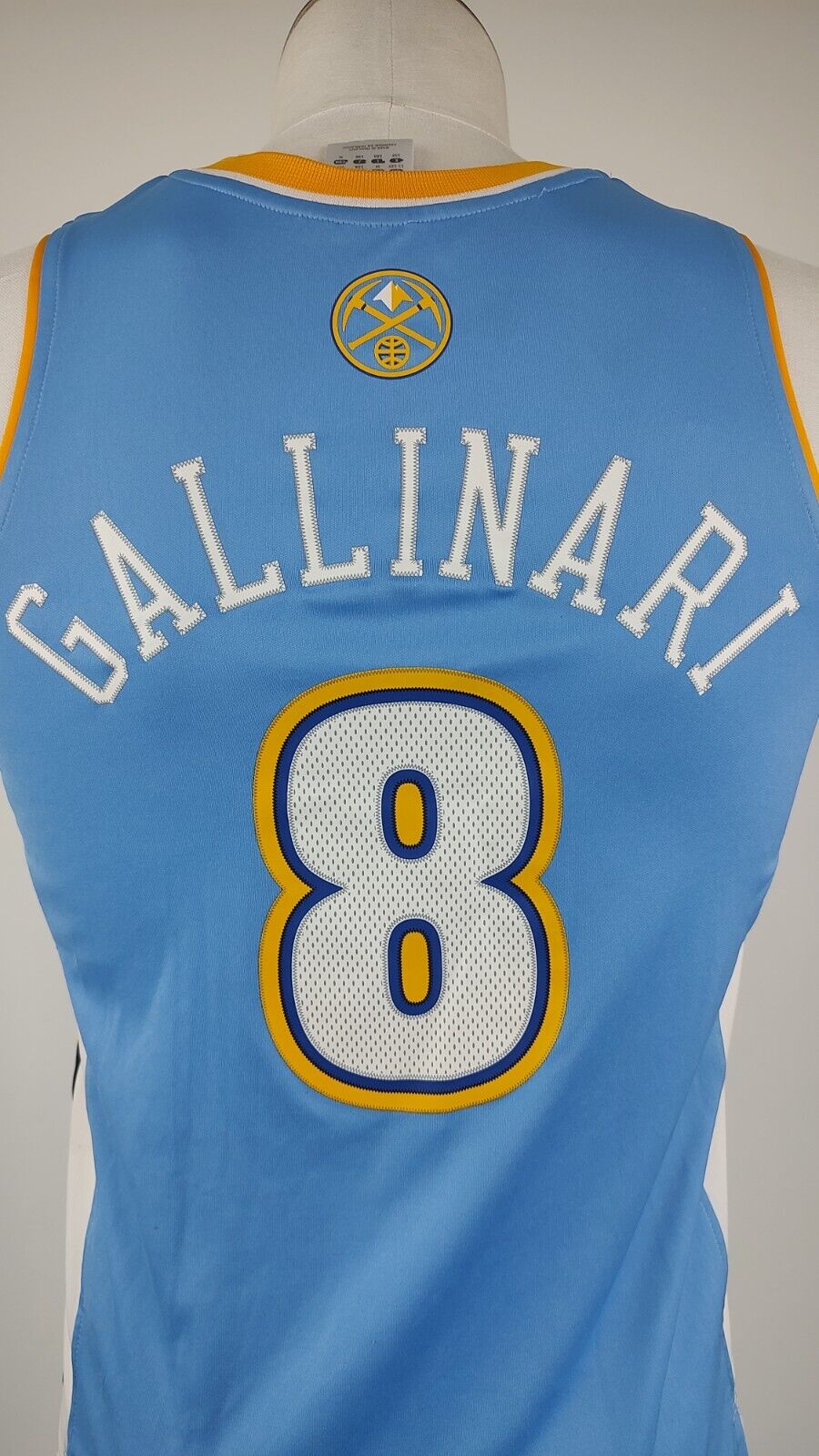 ADIDAS NUGGETS DENVER GALLINARI 8 CANOTTA BASKET T-SHIRT RAGAZZO TG 12ANNI SPORT