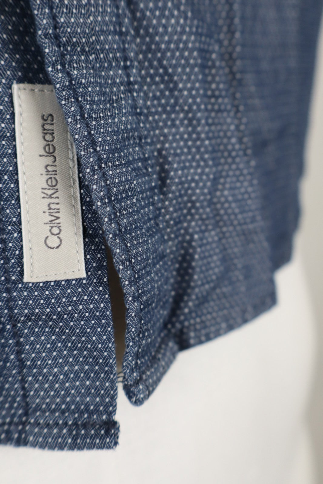 CALVIN KLEIN CK JEANS CAMICIA UOMO TG. L MAN CASUAL VINTAGE SHIRT COTONE LOGO