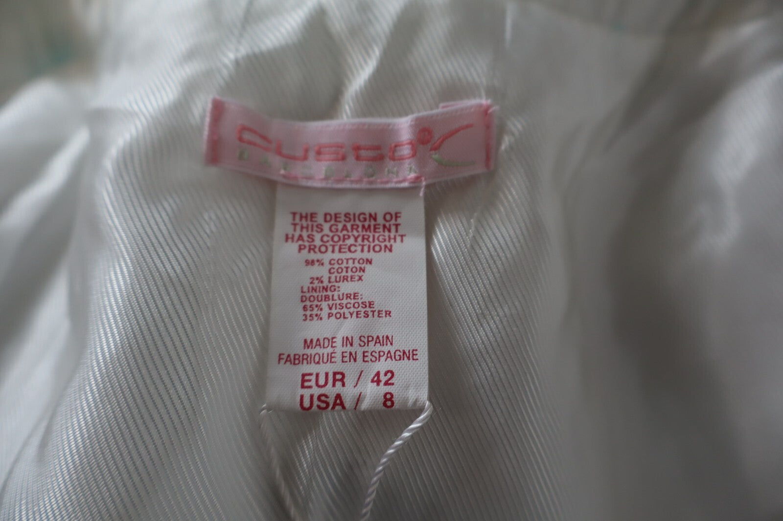 CUSTO GIUBBINO DONNA LEGGERO TG 42 WOMAN JACKET GIACCA VINTAGE COTONE