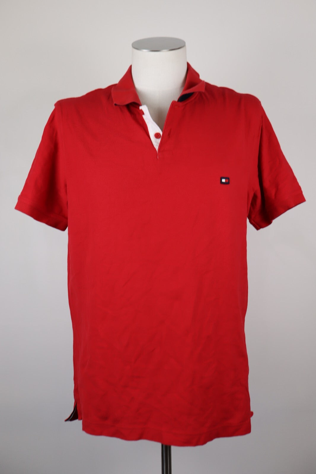 TOMMY HILFIGER POLO MAGLIA UOMO TG XL SLIM FIT MAN T-SHIRT CASUAL VINTAGE COTONE