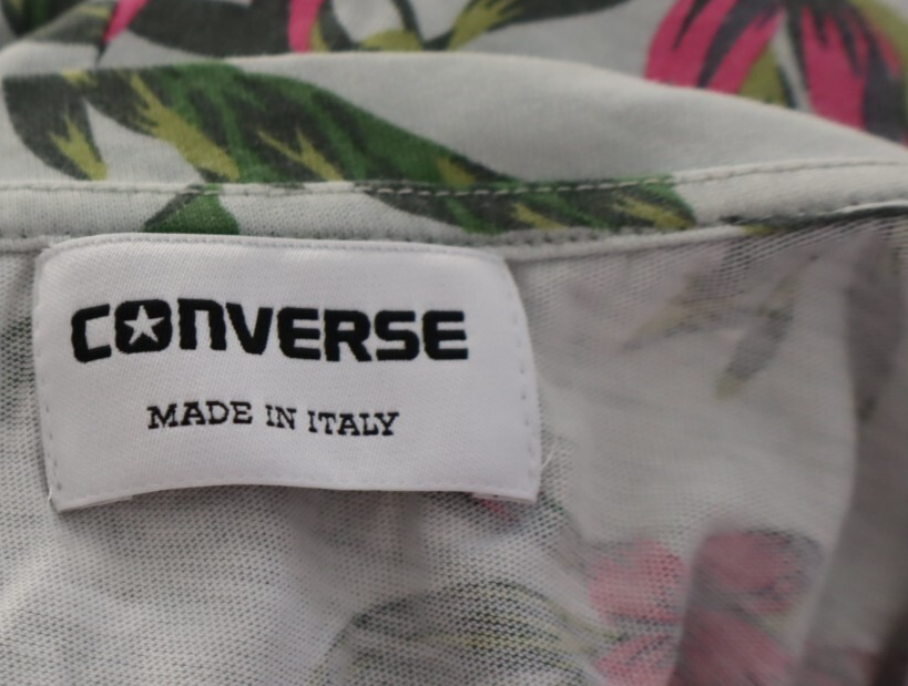 CONVERSE MAGLIA LUNGA SMANICATA DONNA TG. S WOMAN CASUAL VINTAGE T-SHIRT COTONE