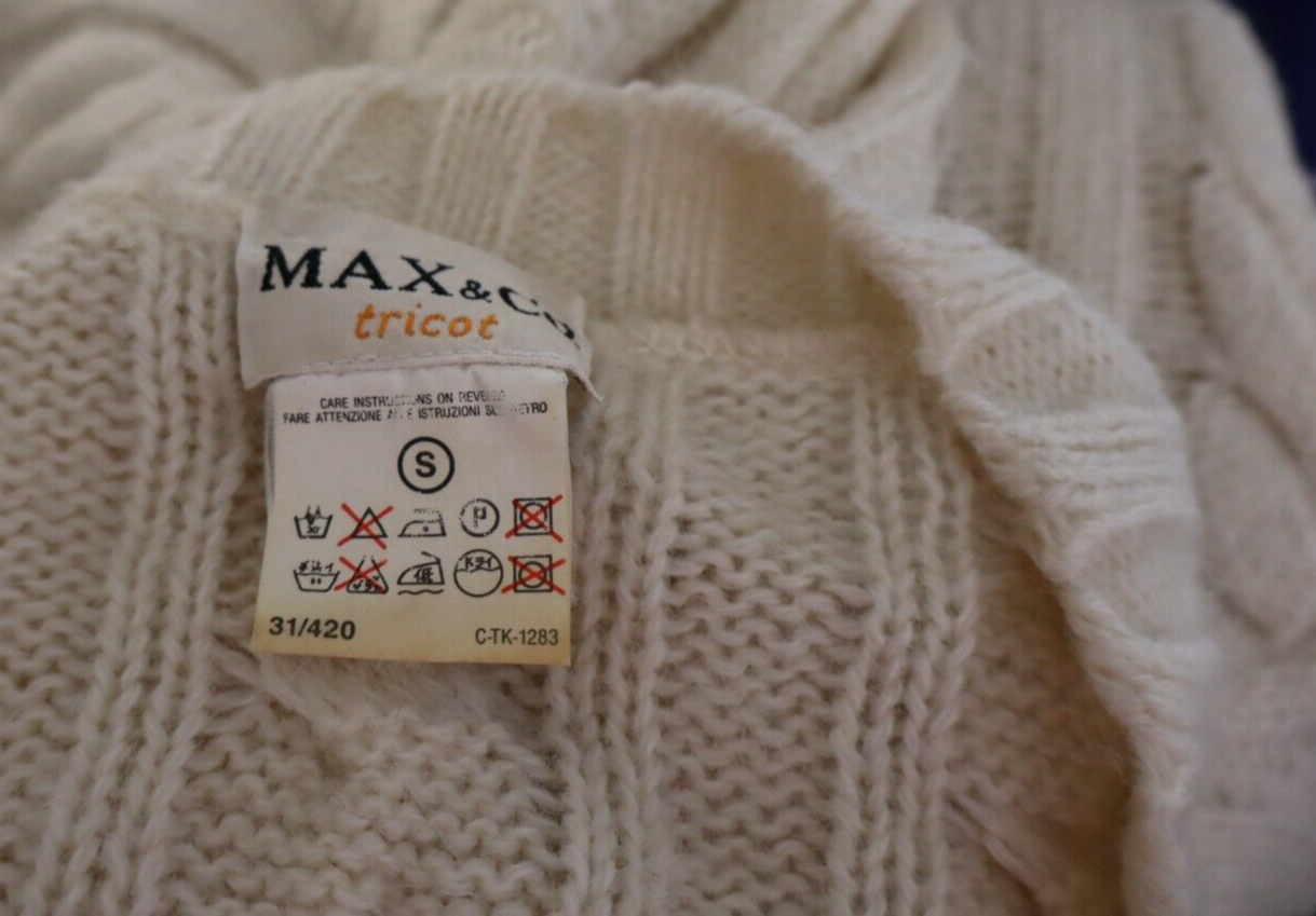 MAX&CO TRICOT MAGLIONE MAGLIA DONNA Tg. S WOMAN CASUAL SWEATER WOOL LANA
