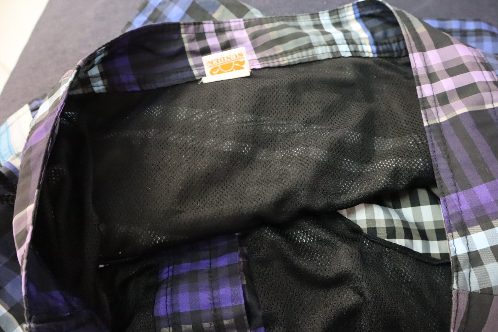 SUNDEK COSTUME PANTALONCINO MARE UOMO TG 34 MEN SWIMSUIT VINTAGE CASUAL LOGO