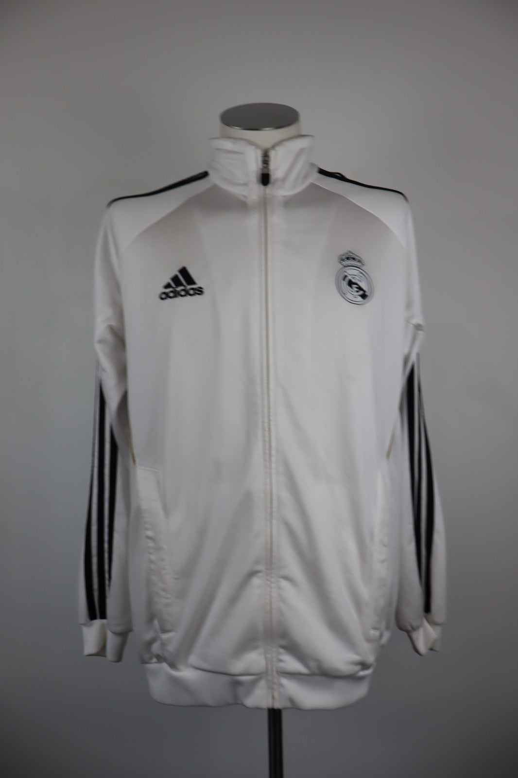 ADIDAS REAL MADRID GIACCA SPORT CALCIO UOMO Tg 6 MAN VINTAGE JACKET SOCCER