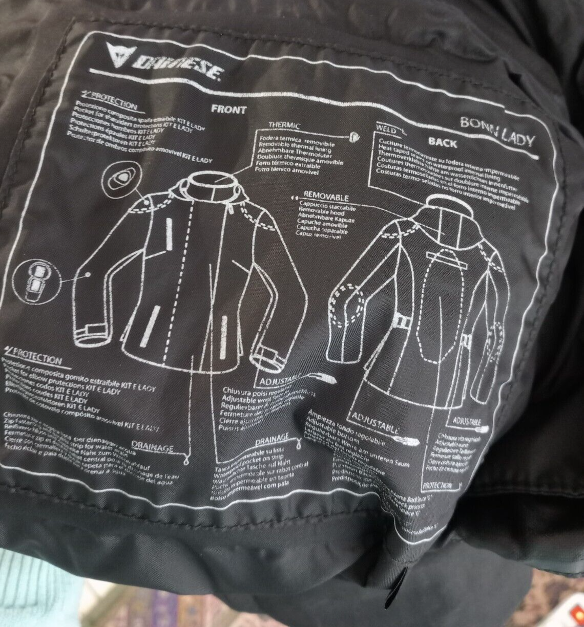 DAINESE MOTO GIUBBINO LEGGERO GIACCA DONNA TG 44 WOMAN JACKET CASUAL VINTAGE