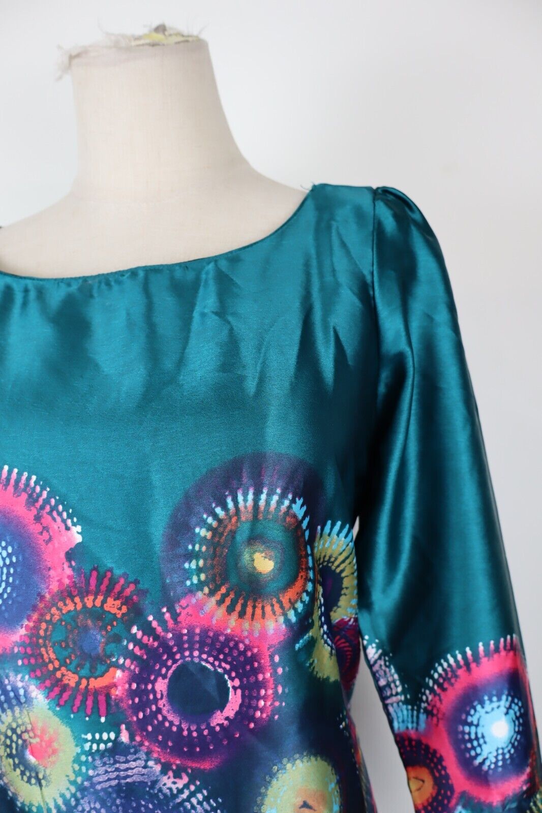 DESIGUAL VESTITO DONNA TG. 38 WOMAN CASUAL VINTAGE DRESS ABITO