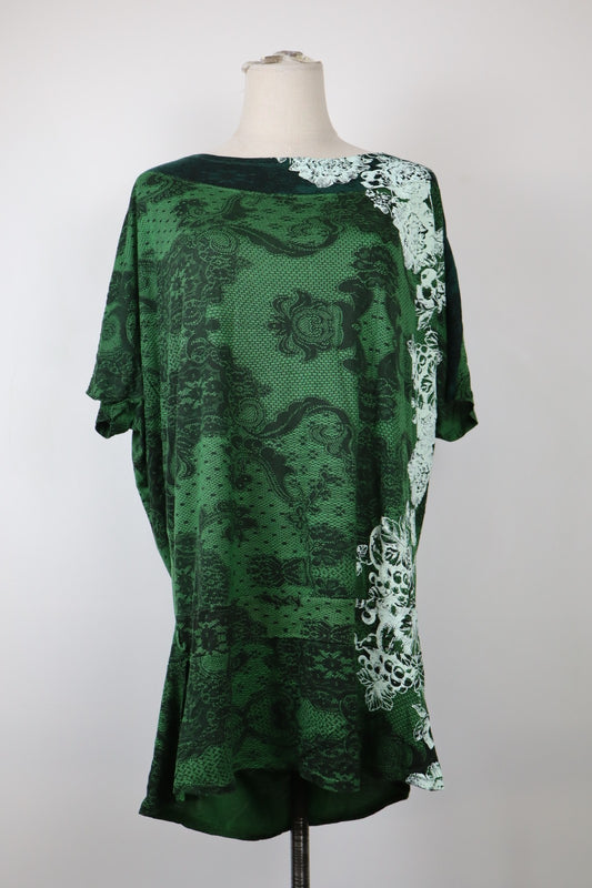 DESIGUAL VESTITO DONNA TG. L WOMAN CASUAL VINTAGE DRESS ABITO COTONE