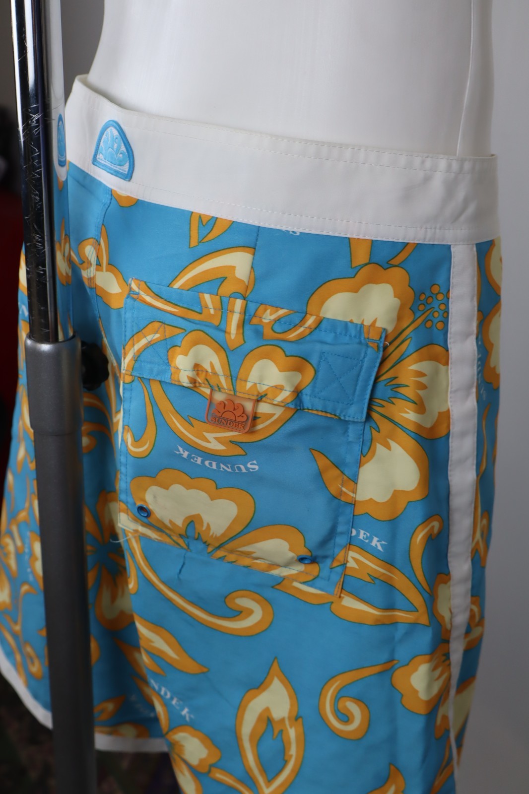 SUNDEK COSTUME PANTALONCINO MARE UOMO TG 33 MAN SWIMSUIT VINTAGE CASUAL SURF