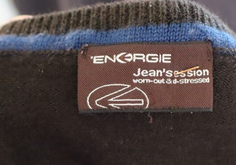 ENERGIE MAGLIONE UOMO Tg. M MAN MAGLIA SWEATER CASUAL VINTAGE LANA WOOL