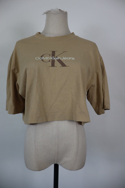 CALVIN KLEIN MAGLIA DONNA TG. M WOMAN CASUAL VINTAGE T-SHIRT TOP