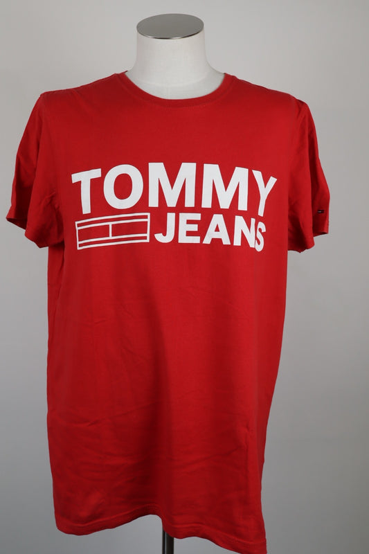 TOMMY HILFIGER JEANS MAGLIA COTONE UOMO TG XXL MAN T-SHIRT VINTAGE CASUAL COTTON