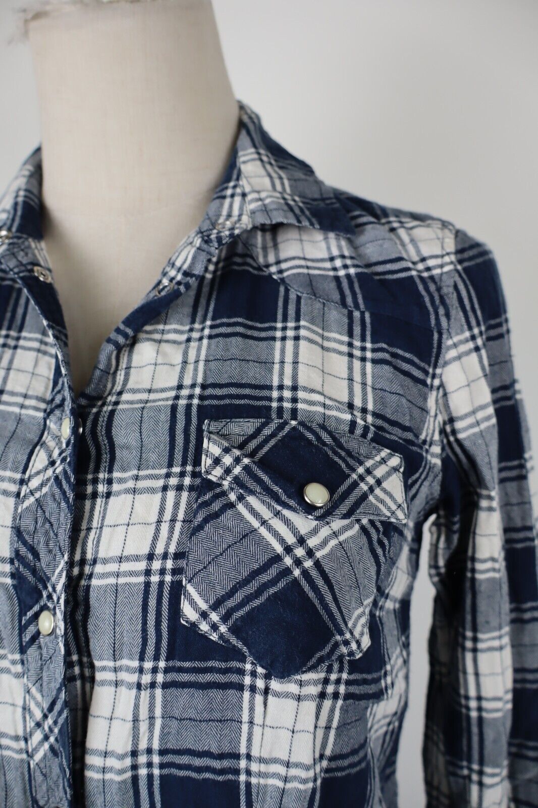 TOMMY HILFIGER CAMICIA DONNA TG. XS WOMAN SHIRT CASUAL VINTAGE COTONE COTTON