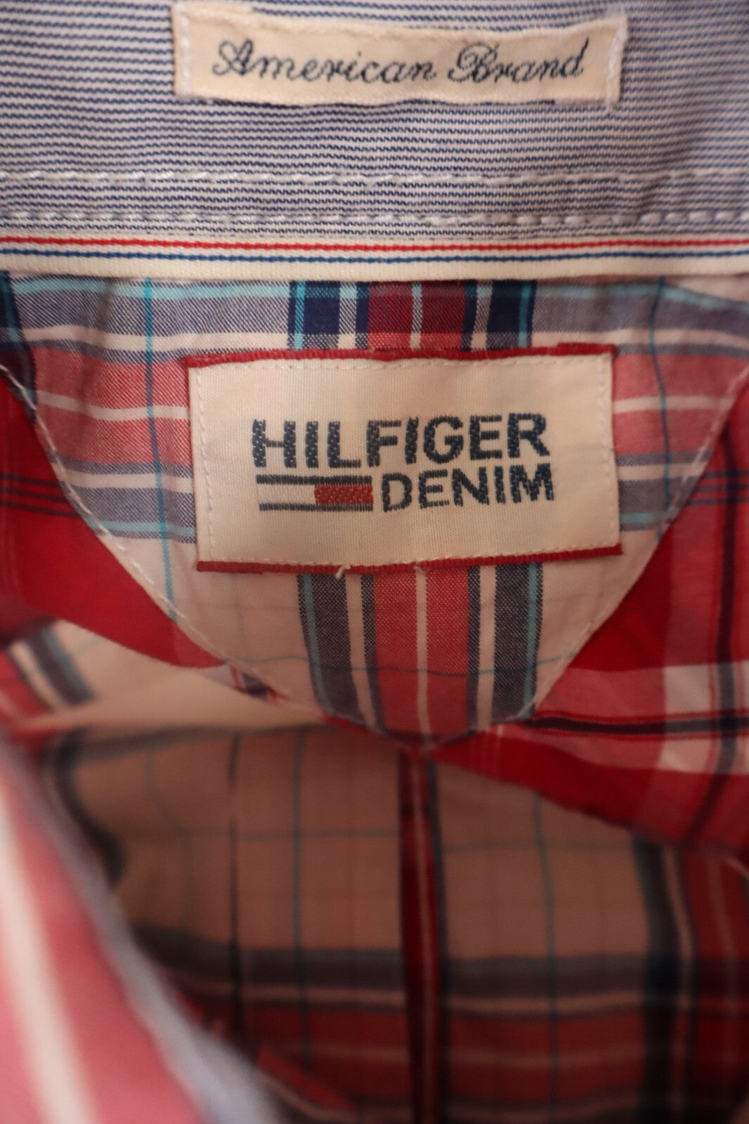 TOMMY HILFIGER CAMICIA UOMO COTONE TG. L MAN CASUAL VINTAGE SHIRT COTTON