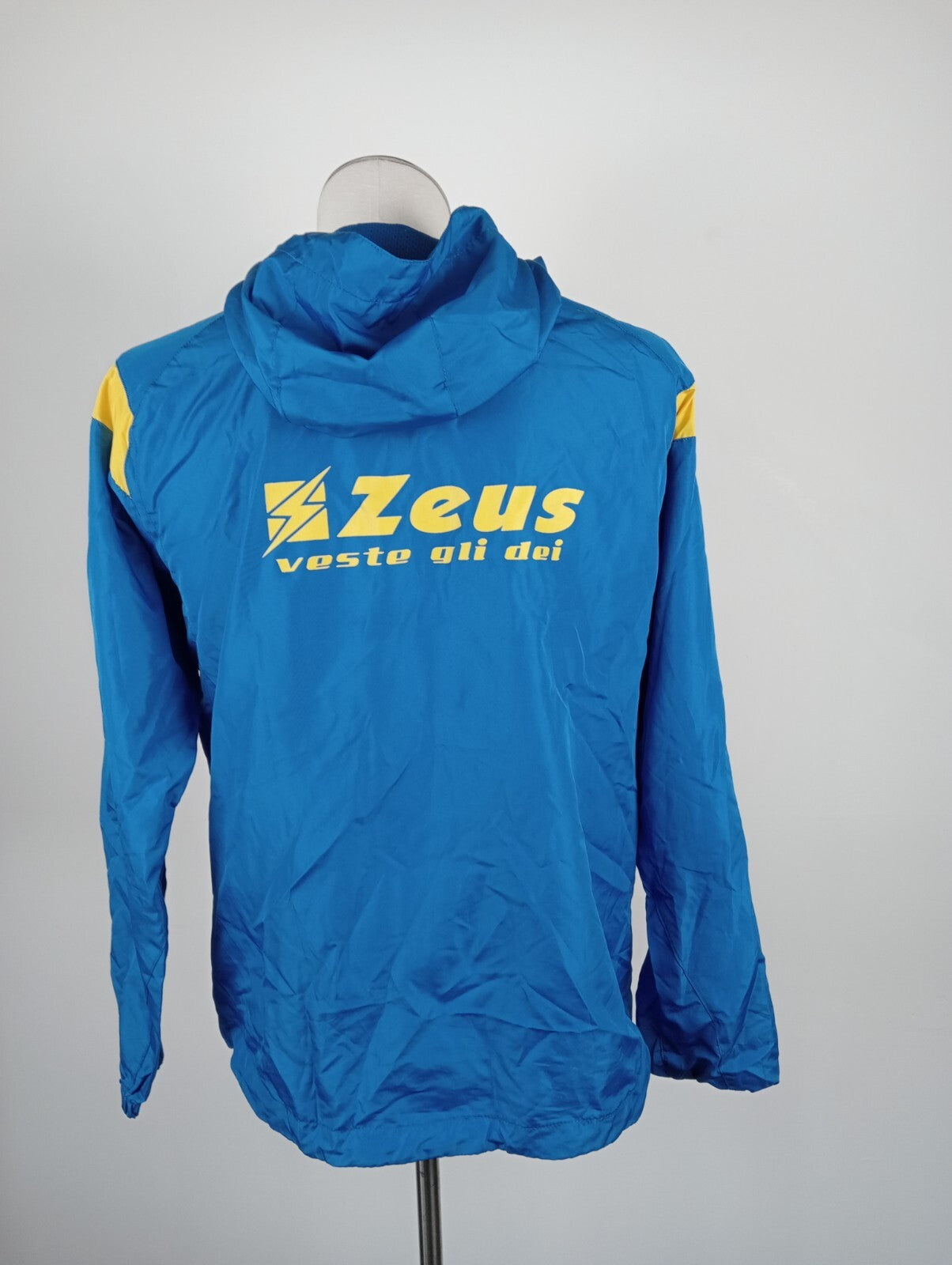 ZEUS FROSINONE FELPA KWAY IMPERMEABILE CALCIO UOMO XS MAN VINTAGE SPORT SOCCER