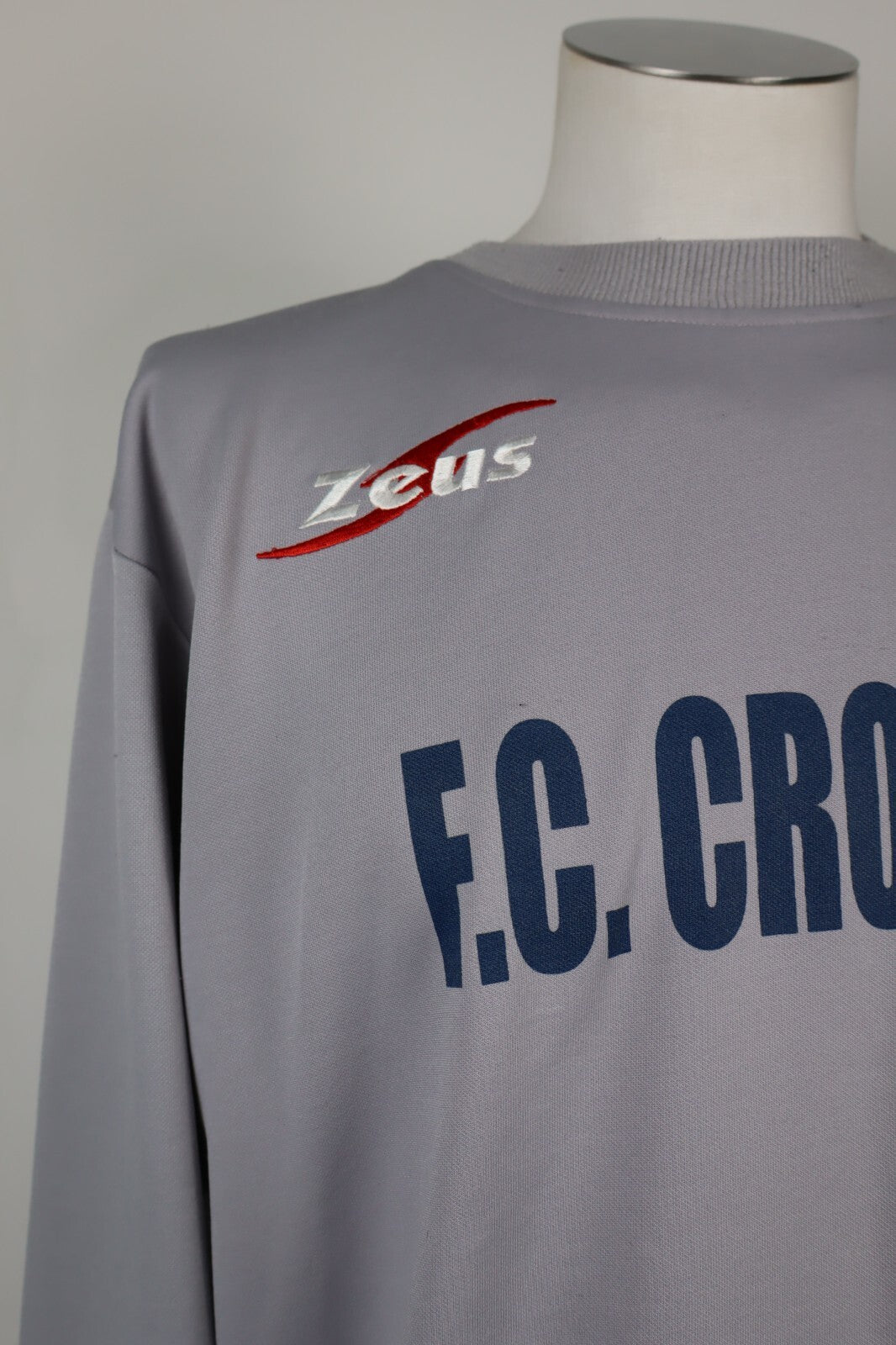 ZEUS CROTONE FELPA SPORT MAGLIA CALCIO UOMO Tg XL MAN VINTAGE SOCCER SWEATER