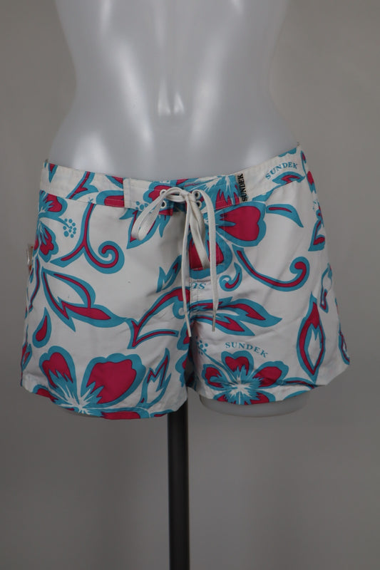 SUNDEK PANTALONCINO DONNA TG 0 WOMAN VINTAGE SHORTS CASUAL MARE COSTUME