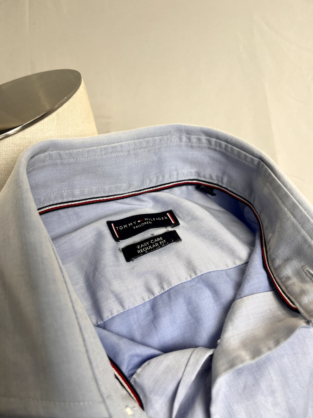 TOMMY HILFIGER CAMICIA UOMO COTONE TG. 38 - 15 MAN CASUAL VINTAGE COTTON SHIRT