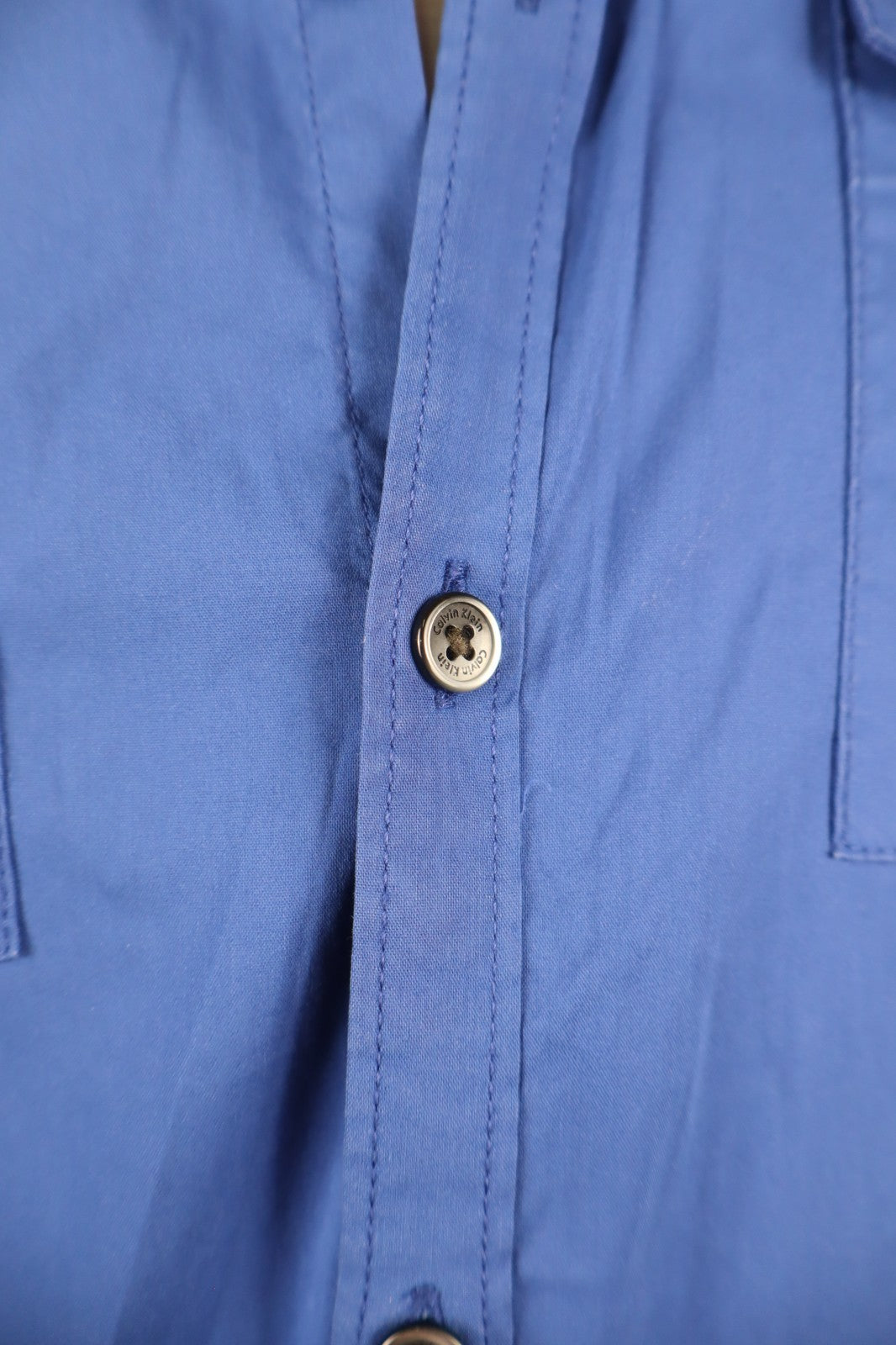 CALVIN KLEIN CAMICIA UOMO S SLIM MAN CASUAL VINTAGE SHIRT COTONE COTTON TASCHE