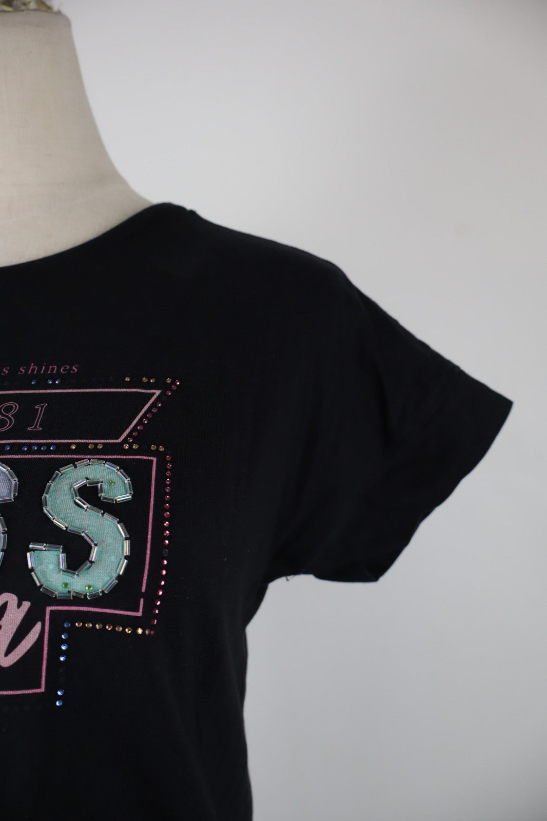 GUESS LOS ANGELES MAGLIA RAGAZZA TG. 16 ANN GIRL CASUAL VINTAGE T- SHIRT COTONE