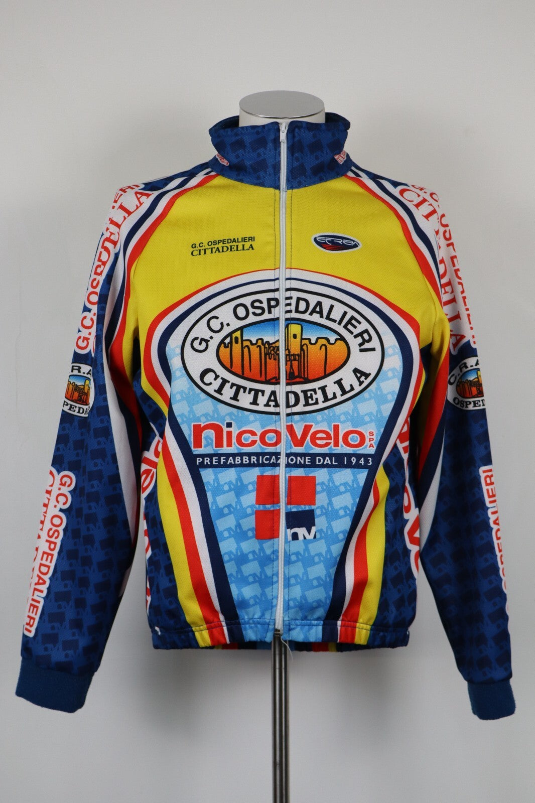 EFREM GIUBBINO GIACCA SPORT CICLISMO UOMO Tg L MAN VINTAGE JACKET