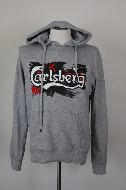 CARLSBERG FELPA CON CAPPUCCIO UOMO Tg M SPORT MAN SWEATSHIRT CASUAL VINTAGE
