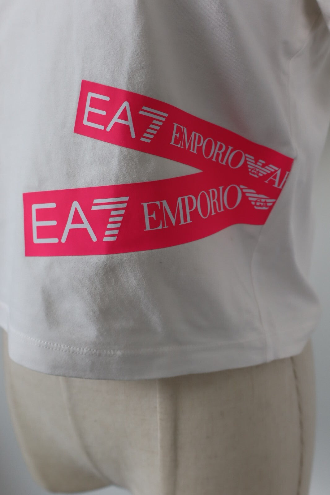 EMPORIO ARMANI EA7 MAGLIA DONNA TG S WOMAN CASUAL VINTAGE TOP T-SHIRT COTONE