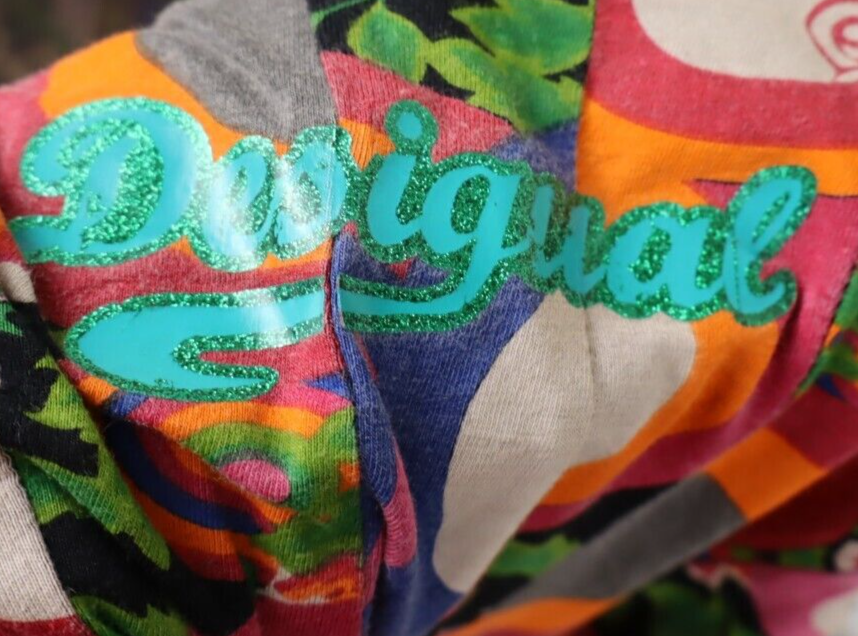 DESIGUAL VESTITO ABITO DONNA TG. M  WOMAN CASUAL VINTAGE DRESS COTONE