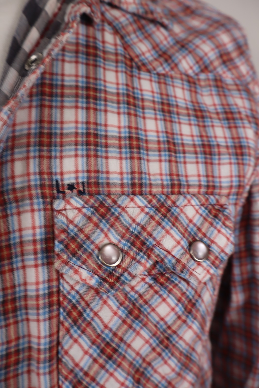 LIU JO JEANS CAMICIA UOMO COTONE TG 41 MAN CASUAL VINTAGE COTTON SHIRT TASCHE