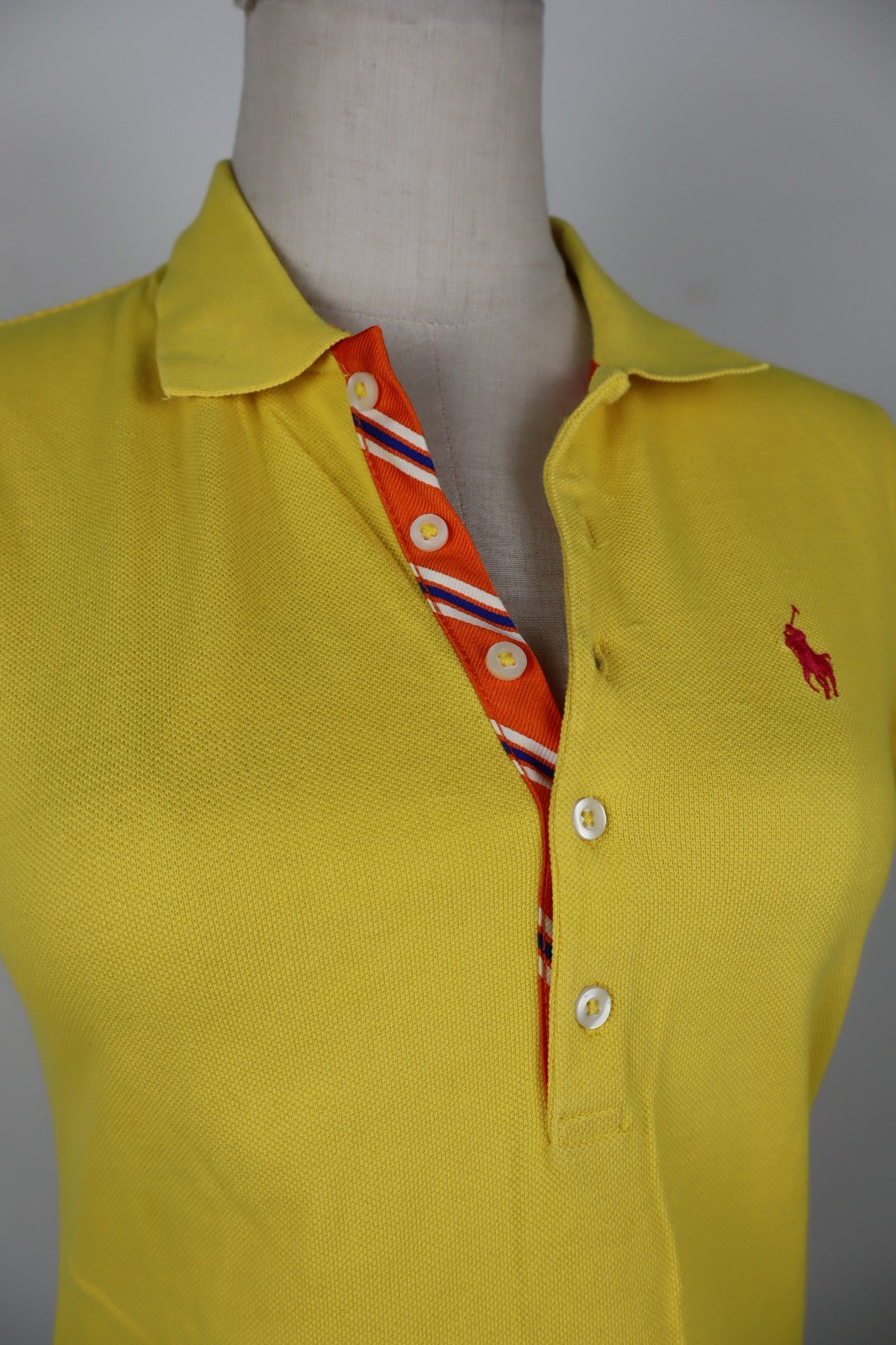 RALPH LAUREN POLO DONNA MAGLIA COTONE TG XS WOMAN SHIRT CASUAL VINTAGE SKINNY