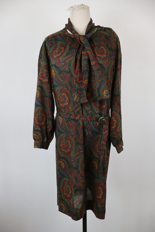 MARINA RINALDI VESTITO ABITO DONNA TG. 46 WOMAN CASUAL VINTAGE DRESS