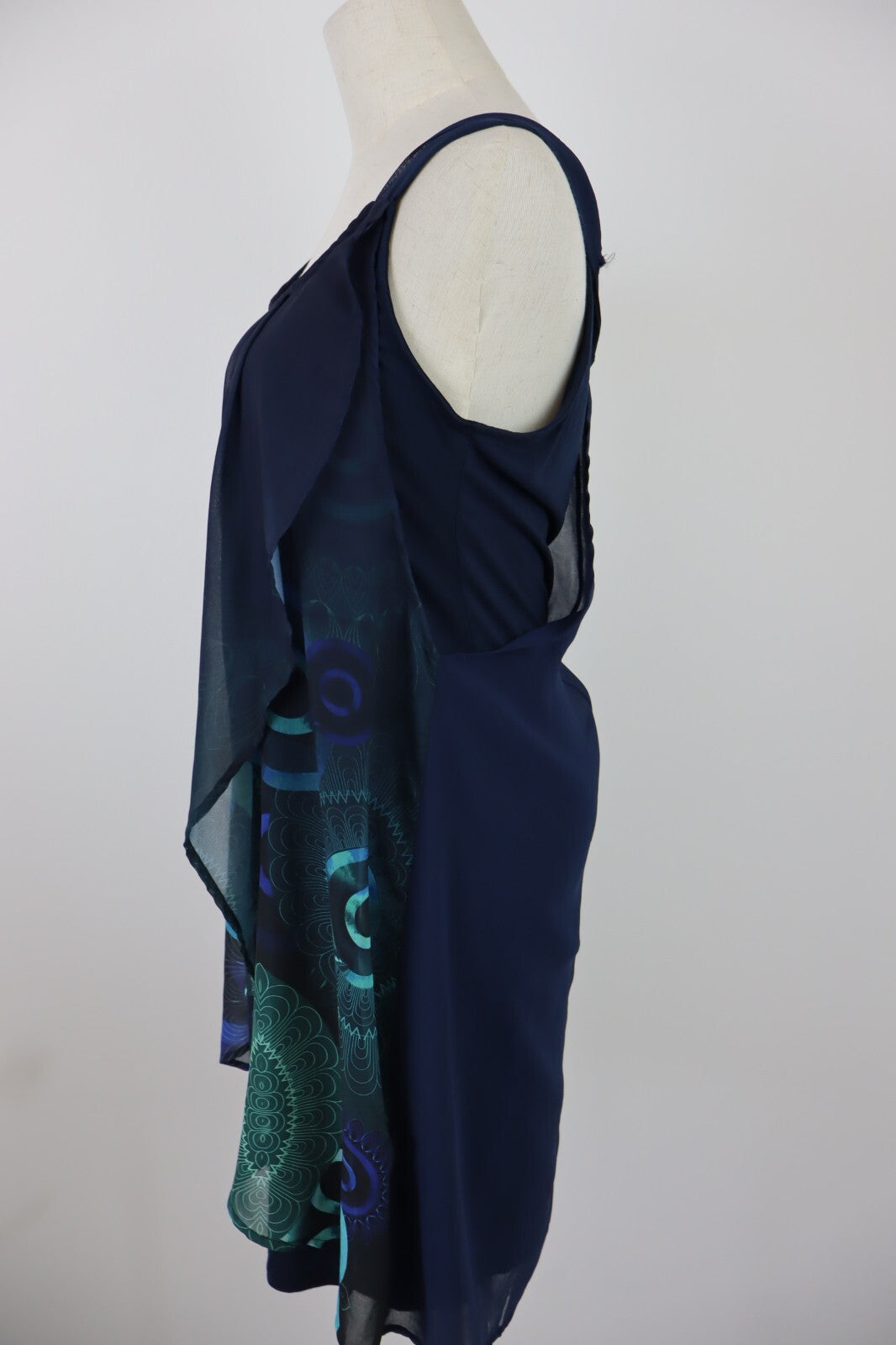 DESIGUAL VESTITO DONNA TG. 38 WOMAN CASUAL VINTAGE DRESS ABITO