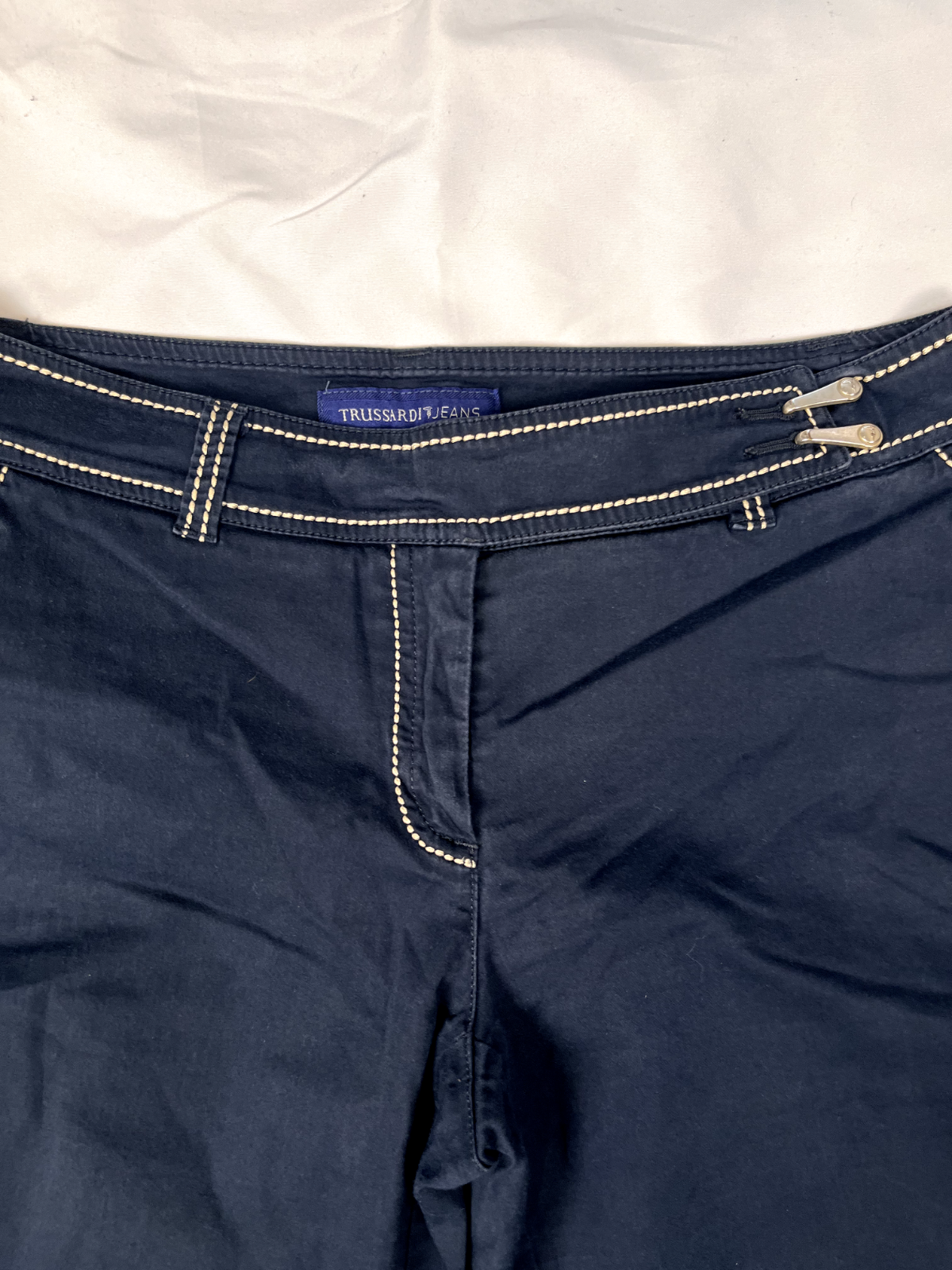 TRUSSARDI JEANS PANTALONCINO UOMO TG. 46 MAN VINTAGE CASUAL PANTS COTONE