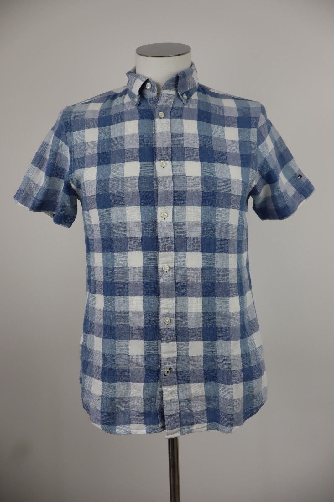 TOMMY HILFIGER CAMICIA UOMO TG S MAN CASUAL VINTAGE SHIRT COTONE LINO