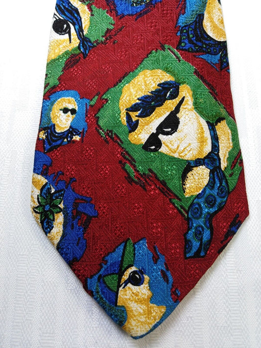 ROBERTO MOCELLINI 100%  SILK TIE SETA CRAVATTA NECKTIE MADE IN ITALY