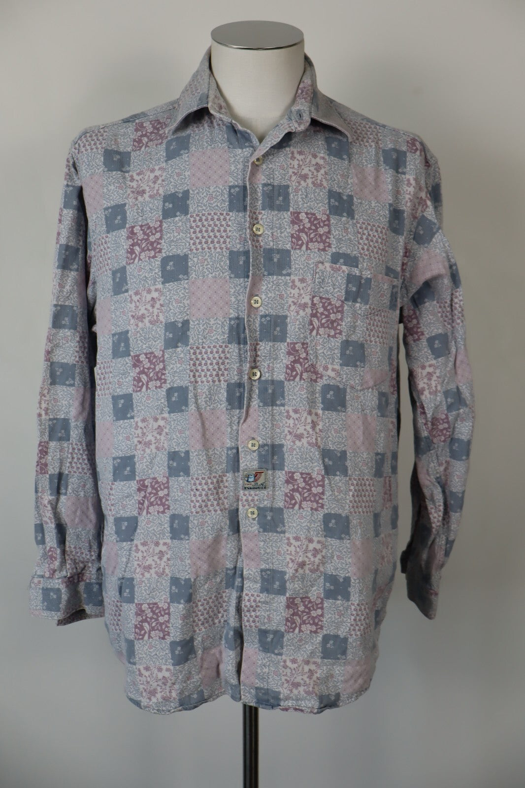 CARRERA BLUE AGE CAMICIA UOMO TG. L MAN CASUAL VINTAGE SHIRT COTONE COTTON