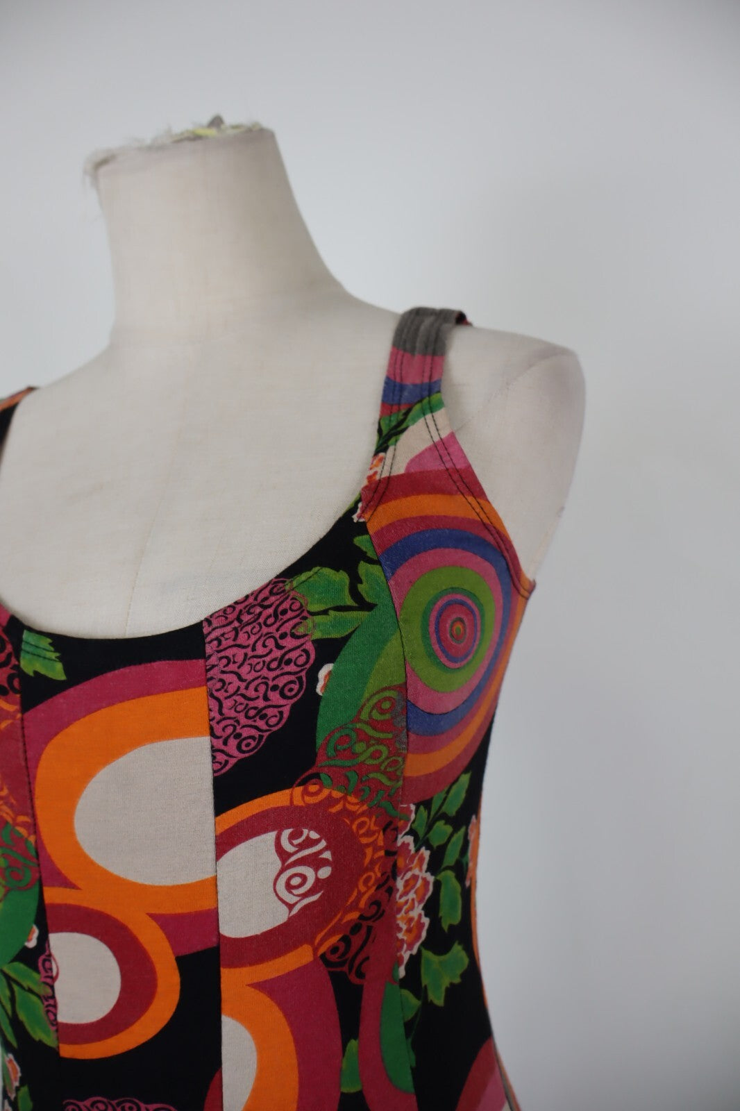 DESIGUAL VESTITO ABITO DONNA TG. M  WOMAN CASUAL VINTAGE DRESS COTONE