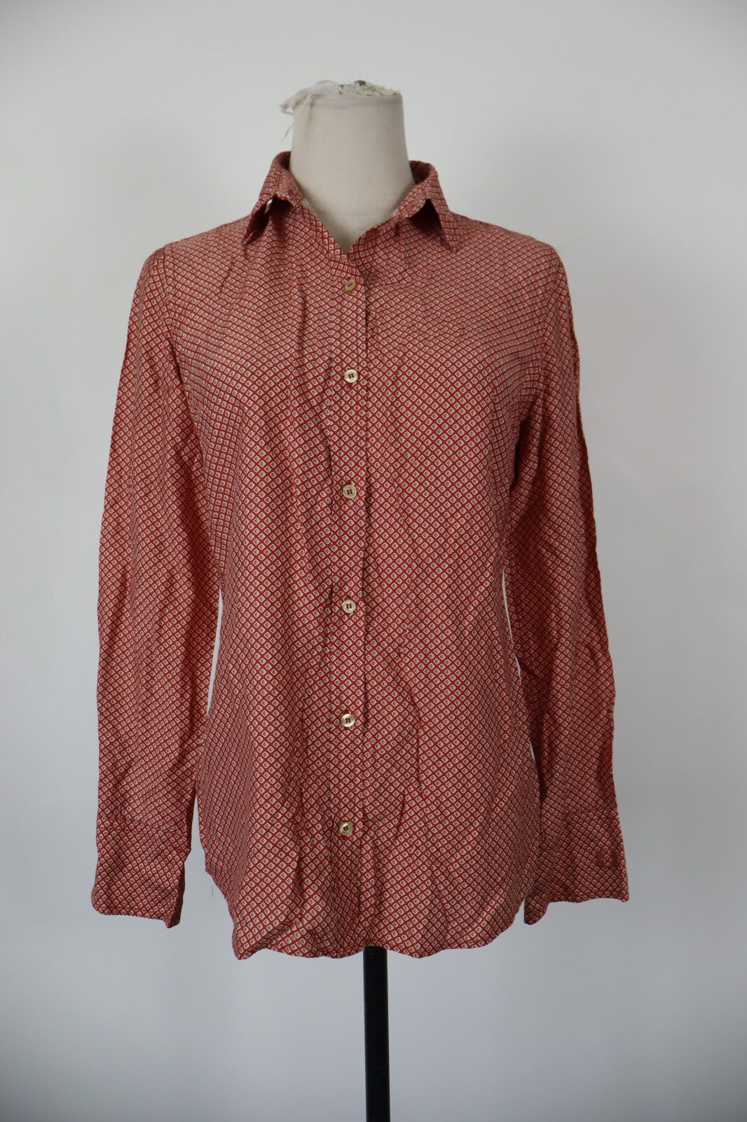 FRED PERRY CAMICIA COTONE DONNA TG. M WOMAN COTTON SHIRT CASUAL VINTAGE