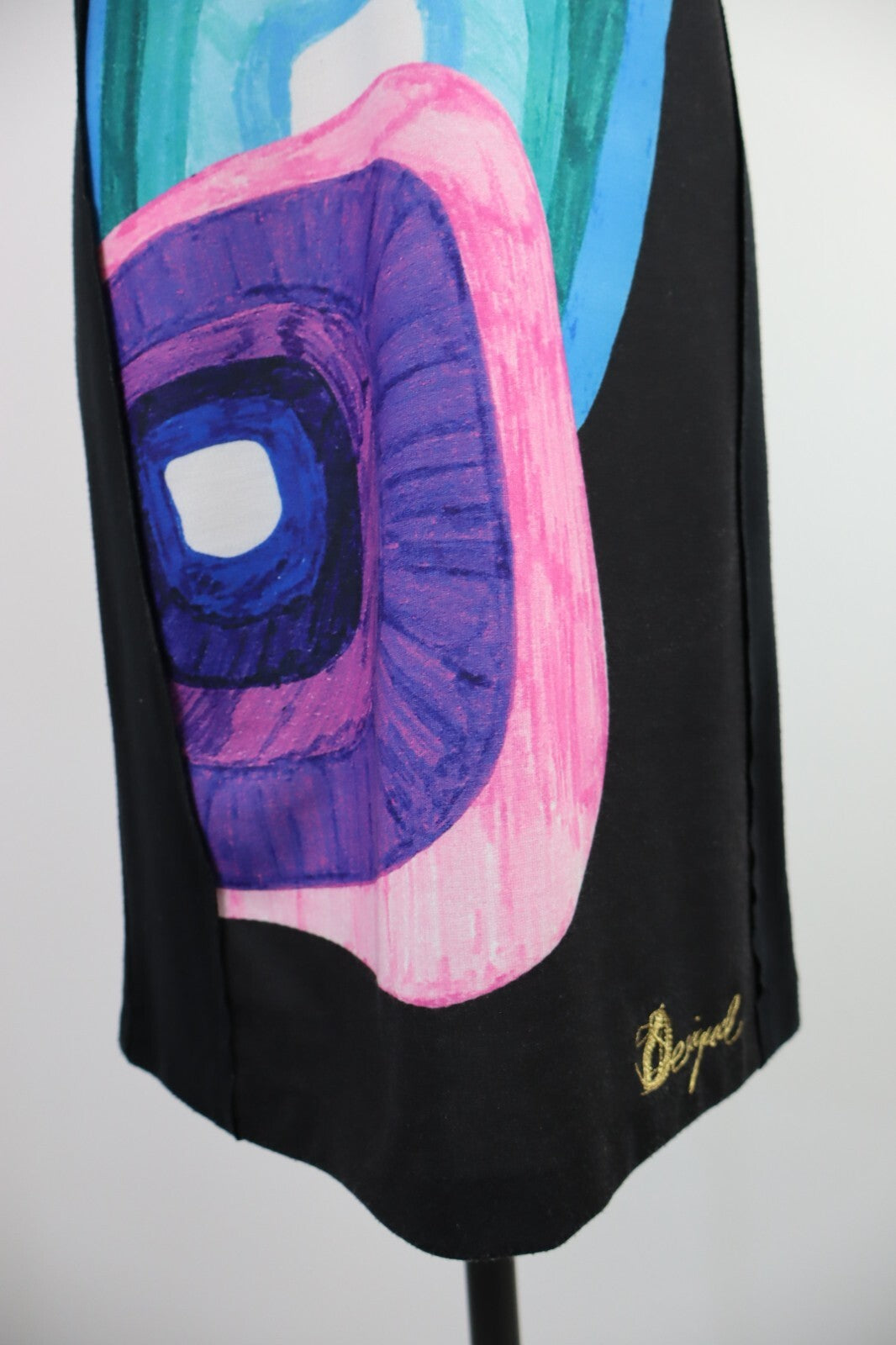 DESIGUAL VESTITO SMANICATO COTONE DONNA TG. S WOMAN CASUAL VINTAGE DRESS COTTON