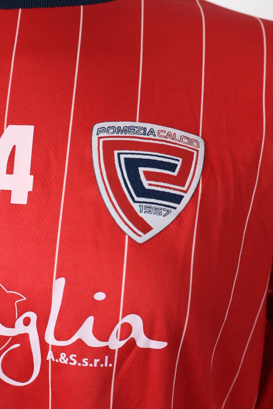 FRANKIE GARAGE POMEZIA MAGLIA CALCIO UOMO Tg L SOCCER TRIKOT MAN VINTAGE JERSEY