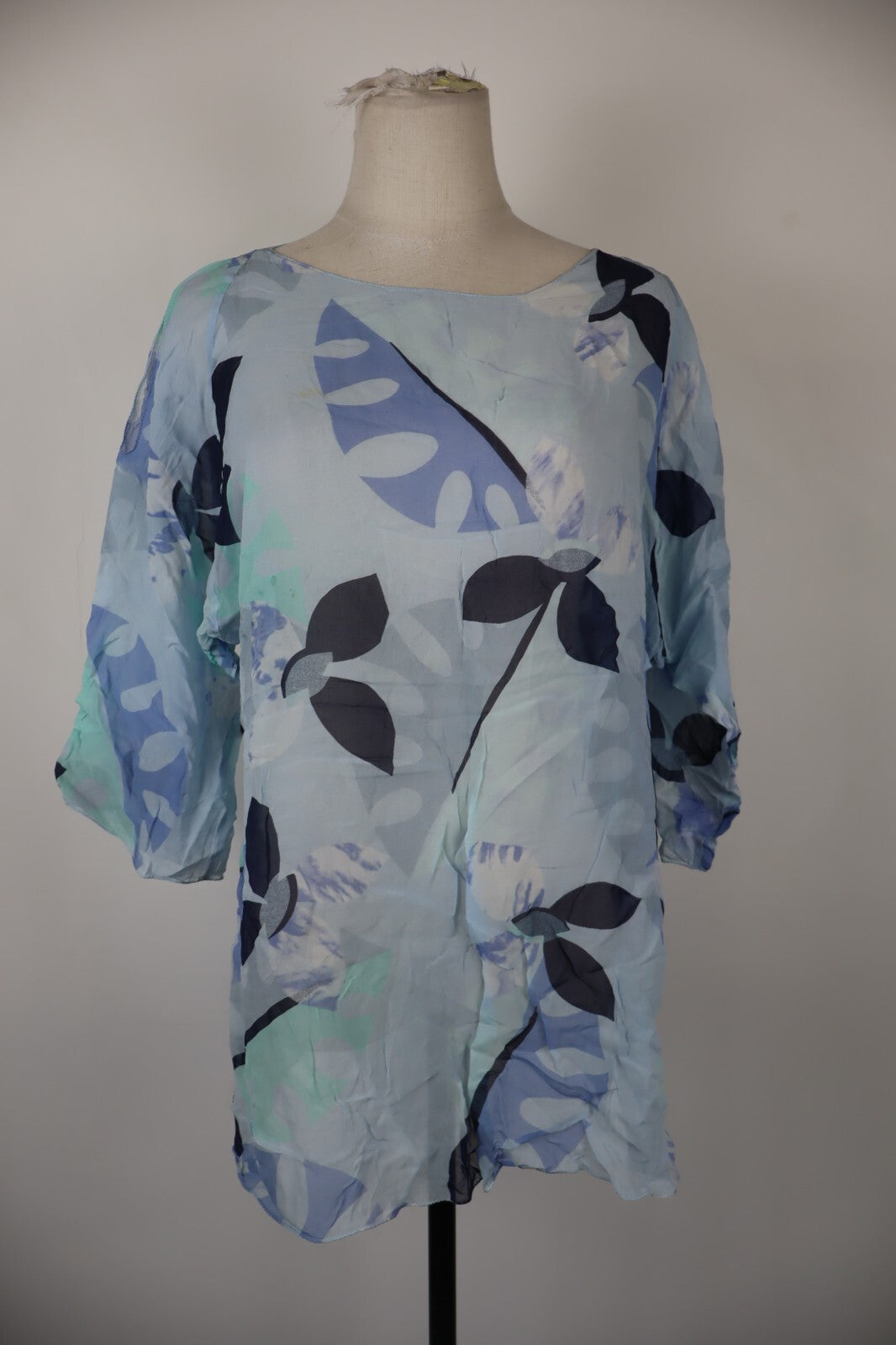 MARELLA MAGLIA DONNA TG. 48 WOMAN CASUAL VINTAGE T-SHIRT TOP SETA SILK CINTURA