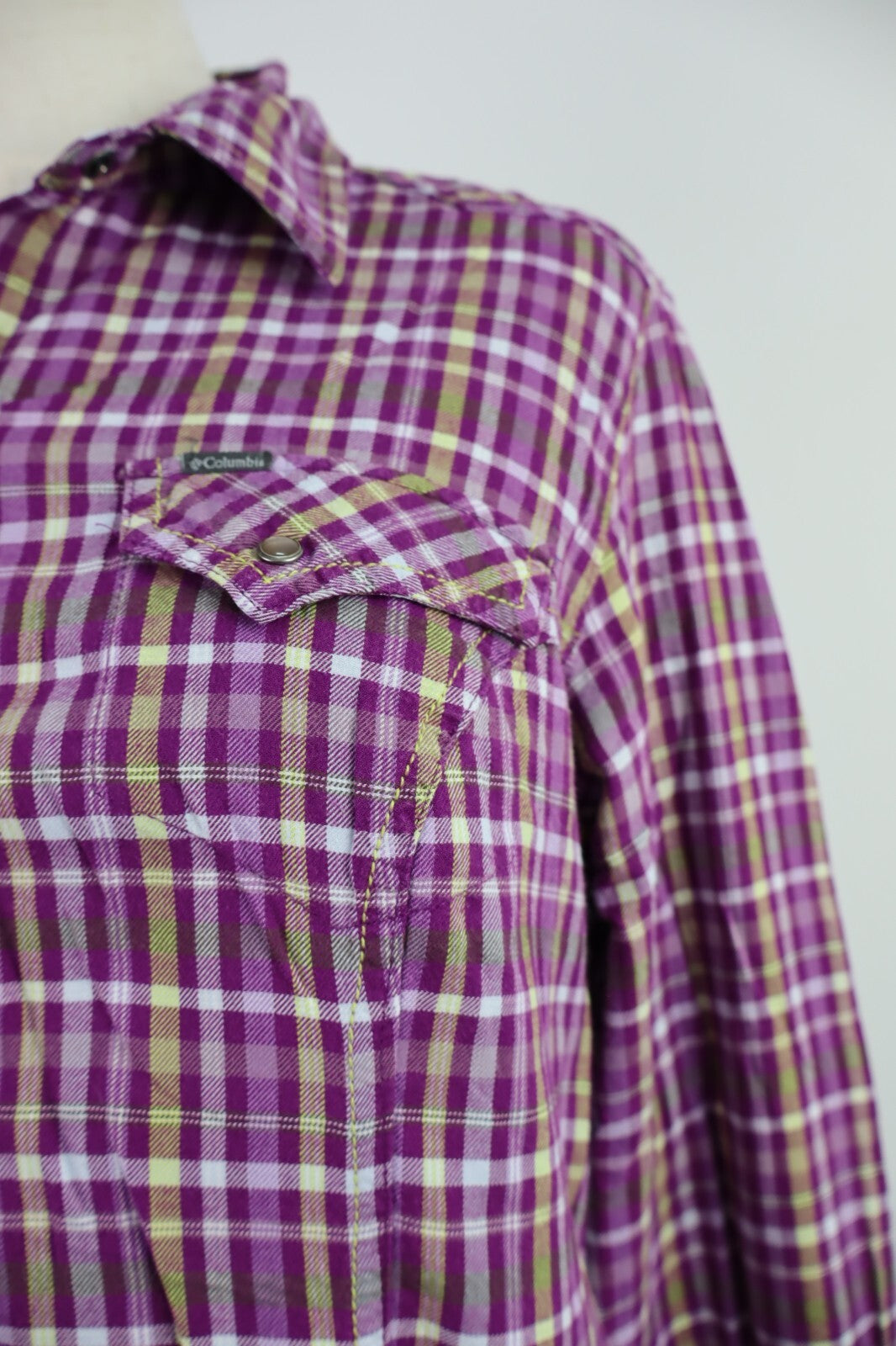 COLUMBIA CAMICIA DONNA TG. M WOMAN SHIRT CASUAL VINTAGE COTONE COTTON